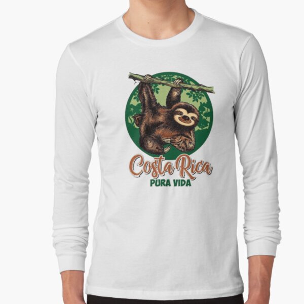 Pura Vida Costa Rica Shirt, Sloth Tshirt, Sleepy' Water Bottle