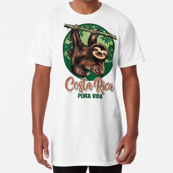 Pura Vida Costa Rica Shirt, Sloth Tshirt, Sleepy' Water Bottle