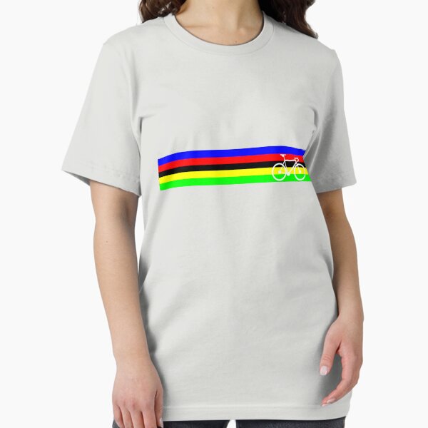 Item preview, Road bike cycling rainbow stripes world champion jersey designed and sold by Mckenna1642.