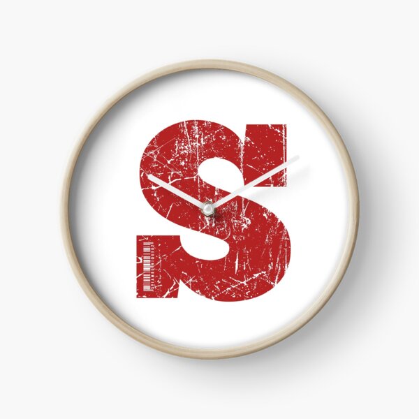 Item preview, Red Grunge Monogram Letter "S" I Am Unique designed and sold by SunnyStreet.