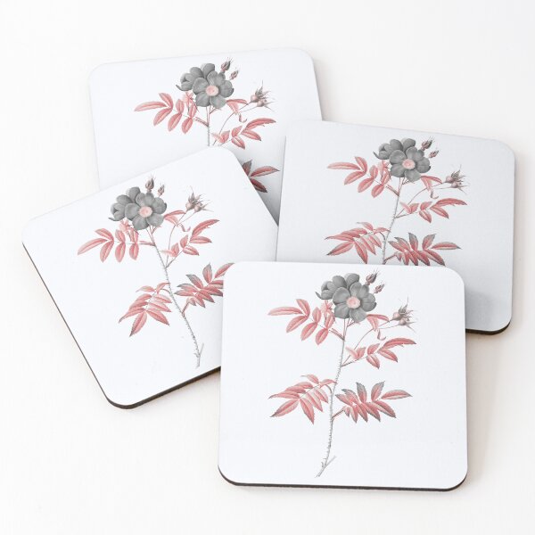 Item preview, Red Leaved Rose, Alternative Illustration - Black and Red Rose designed and sold by DaphneKstudio .
