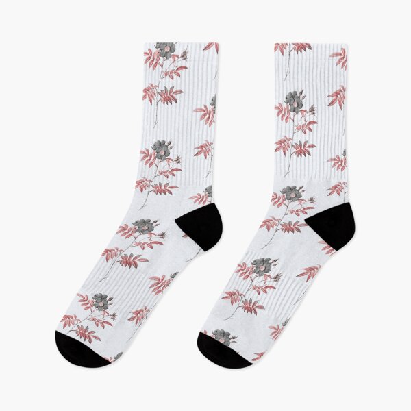 Item preview, Red Leaved Rose, Alternative Illustration - Black and Red Rose designed and sold by DaphneKstudio .