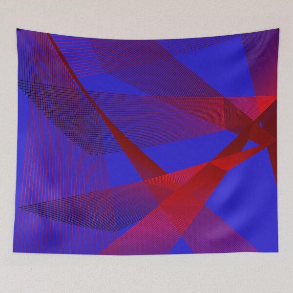 Item preview, Geometric pop art linear red designed and sold by Carolina Salazar.