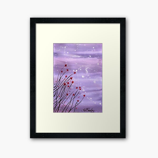Starlit Flowers Framed Art Print