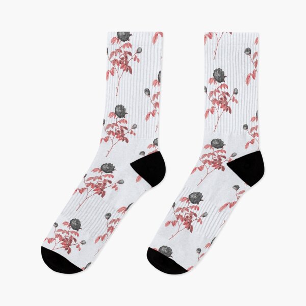 Item preview, Purple Agatha Flower, Alternative Illustration - Black and Red Rose designed and sold by DaphneKstudio .