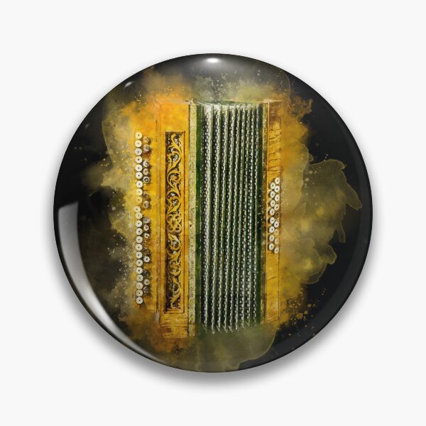 Item preview, Vintage Accordion Watercolor Painting designed and sold by Andreea Eva Herczegh.