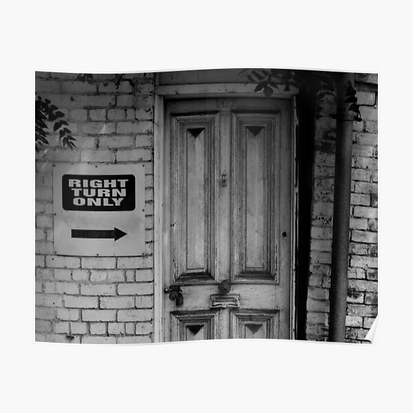 White Turn Poster