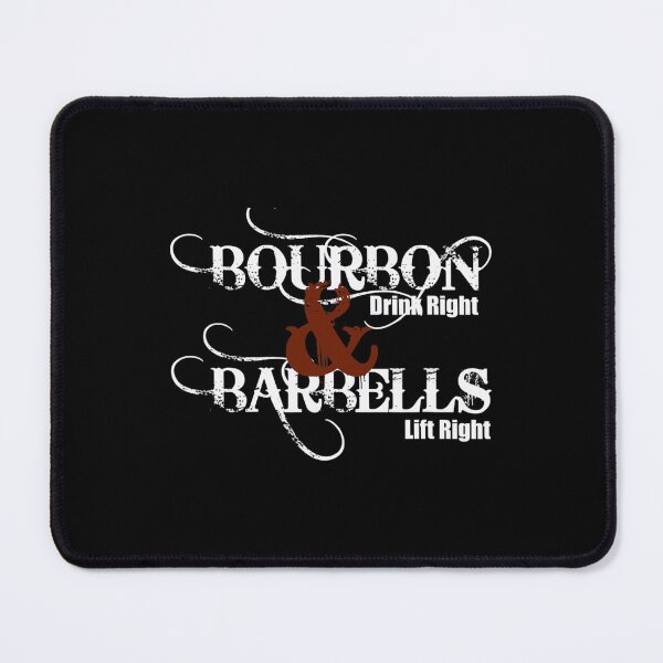 Item preview, Weight Lifting Shirt Bourbon Barbells Fitness and Whiskey designed and sold by jennifer1el8527.