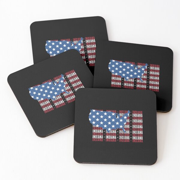 Item preview, American FLAG INDIANA city - Patriotic Gift designed and sold by DiogoCalheiros.
