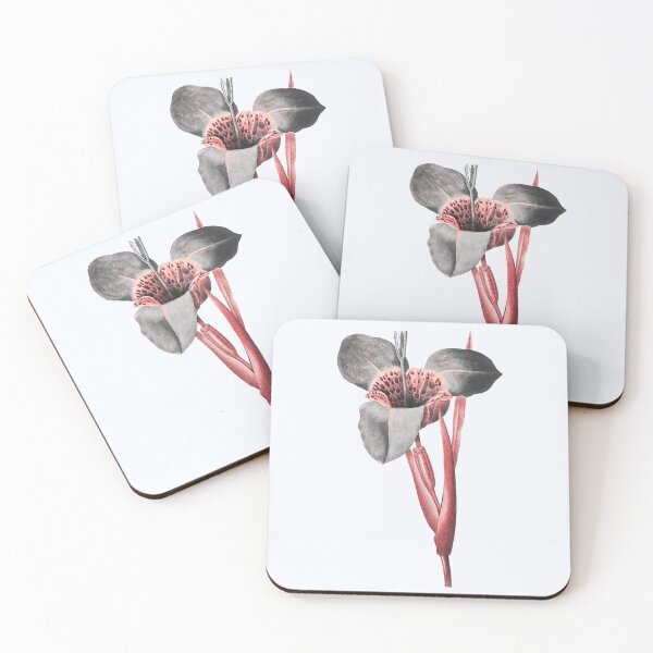 Item preview, Mexican Shell Flower, Alternative Illustration - Black and Red Rose designed and sold by DaphneKstudio .
