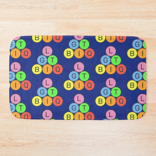 Item preview, LGTBIQ - Circles Pyramid - Pastel colors rainbow - Dark text - Violet to red designed and sold by RainbowWordLand.