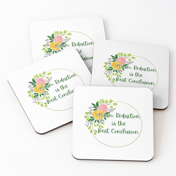 Item preview, Harm Reduction is the Best Conclusion - Colored Floral (White) designed and sold by Withloveprints.