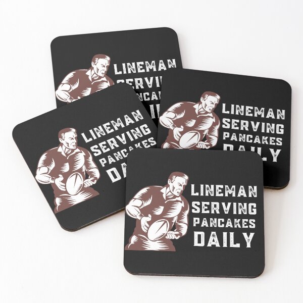 Item preview, Lineman serving pancakes daily designed and sold by Coldhand34.