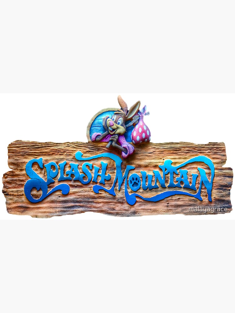 "Splash Mountain" Sticker by malayagrace | Redbubble