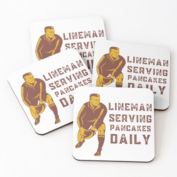 Item preview, Lineman serving pancakes daily designed and sold by Coldhand34.