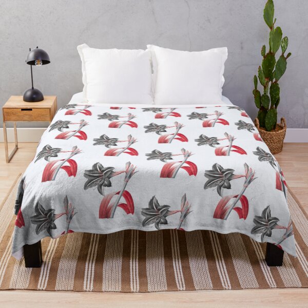 Item preview, Brazilian Amaryllis Flower, Alternative Illustration - Black and Red Rose designed and sold by DaphneKstudio .