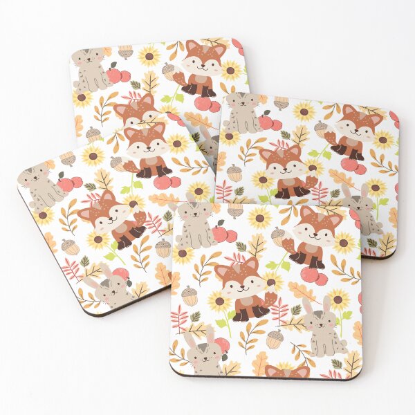 Item preview, Autumn Forest with Foxes and Rabbits (autumn version) designed and sold by Dorina Larsdotter.