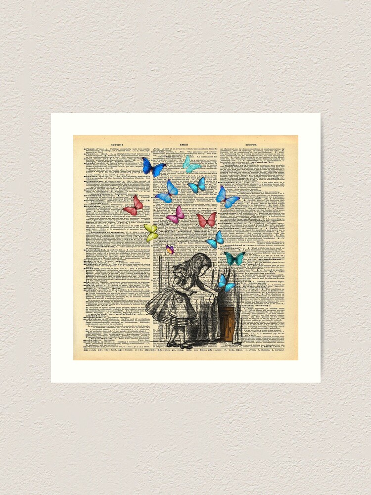 Alice in Wonderland No. 2: Butterflies 12x12 Patterned Paper