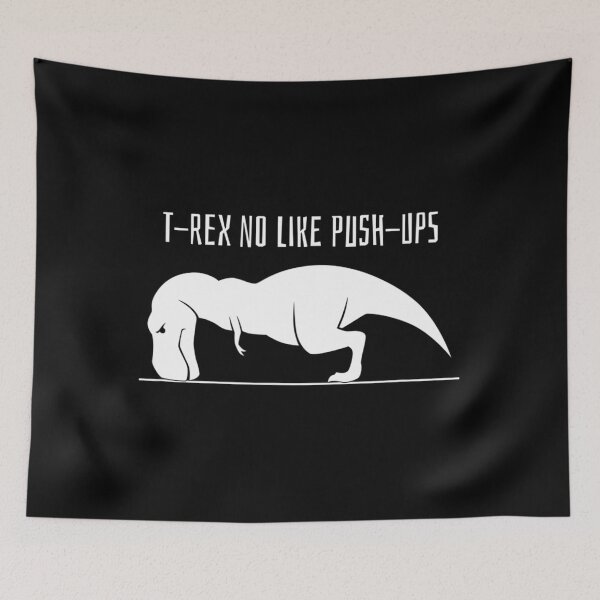 Item preview, T-REX NO LIKE PUSH-UPS Funny Weight Lifting Workout Shirt designed and sold by najeeasjj098.