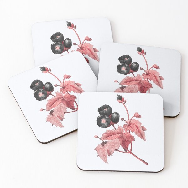 Item preview, Purple Mallow Flower, Alternative Illustration - Black and Red Rose designed and sold by DaphneKstudio .