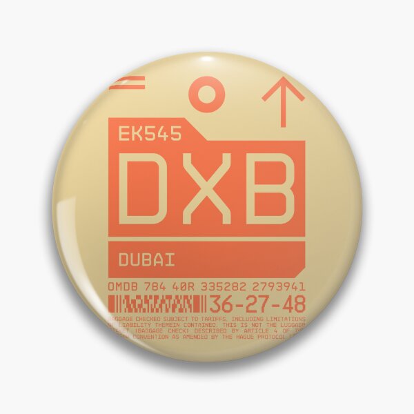 Artikelvorschau, Luggage Tag C - DXB Dubai UAE entworfen und verkauft von VoodooCircus.