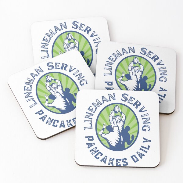 Item preview, Lineman serving pancakes daily designed and sold by Coldhand34.