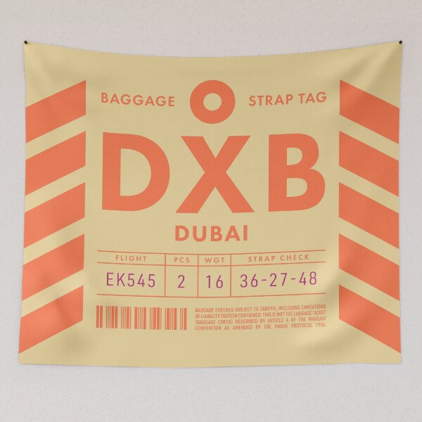 Item preview, Luggage Tag D - DXB Dubai UAE designed and sold by VoodooCircus.
