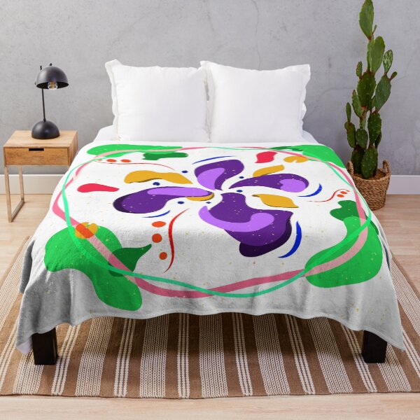Item preview, flower Colorful pattern splash designed and sold by Carolina Salazar.