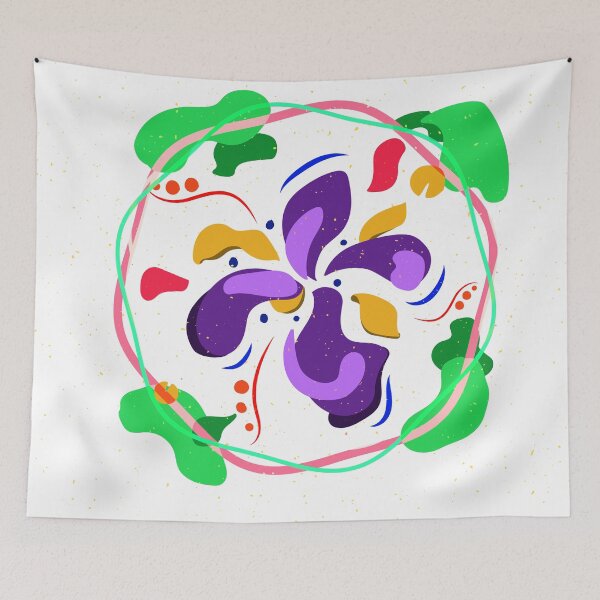 Item preview, flower Colorful pattern splash  designed and sold by Carolina Salazar.