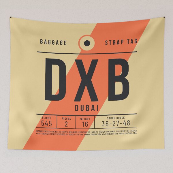 Item preview, Luggage Tag E - DXB Dubai UAE designed and sold by VoodooCircus.