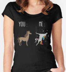 You and me Unicorn Women's Fitted Scoop T-Shirt