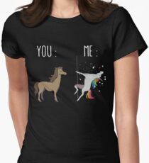 You and me Unicorn Women's Fitted T-Shirt
