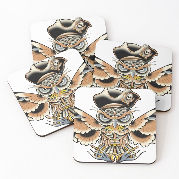 Item preview, Fkj tattoo flash owl designed and sold by franckfkj.