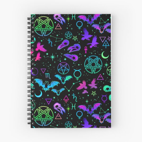 Item preview, Psychedelic rainbow skulls and symbols  designed and sold by ArtByPokey.