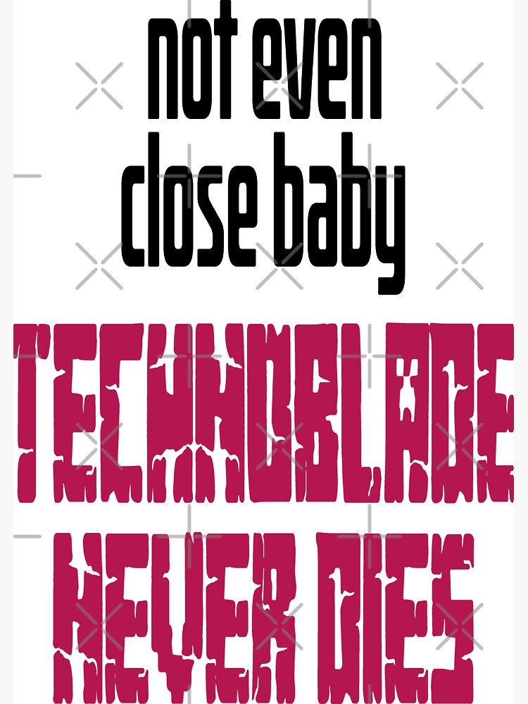 Technoblade Never Dies Sticker for Sale by skelli kelli