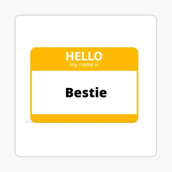 Aperçu de l'œuvre Autocollant Bestie créée et vendue par SydneyJ103.