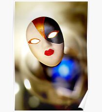 mask blue Poster