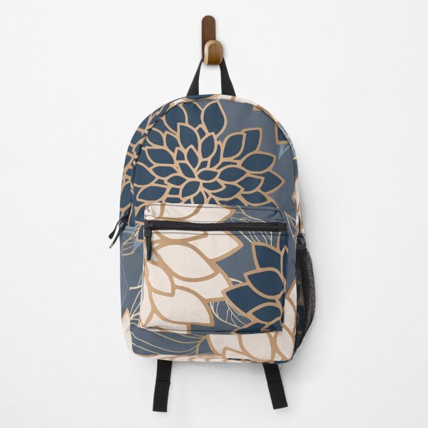 Artikelvorschau, Floral Aesthetic in Blue, Ivory and Gold entworfen und verkauft von meggydesigns.
