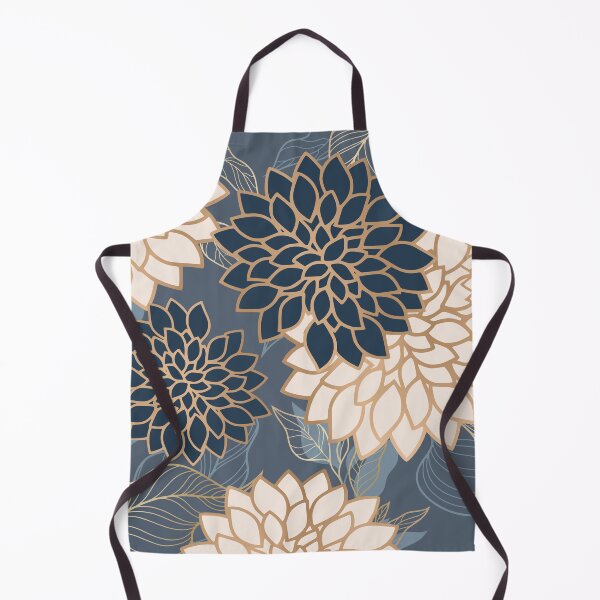 Artikelvorschau, Floral Aesthetic in Blue, Ivory and Gold entworfen und verkauft von meggydesigns.