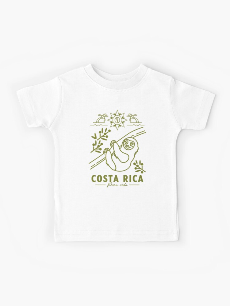 Pura Vida Costa Rica Shirt, Sloth Tshirt, Sleepy' Water Bottle