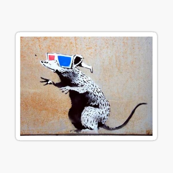 Banksy Rat Graffiti Tag - Banksy - Sticker