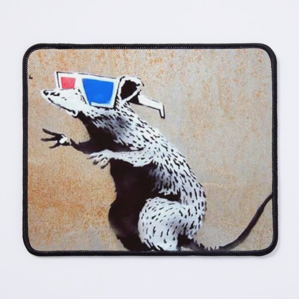 Item preview, Banksy, Rat With 3D Glasses – Graffiti Street Art designed and sold by IMPHives.