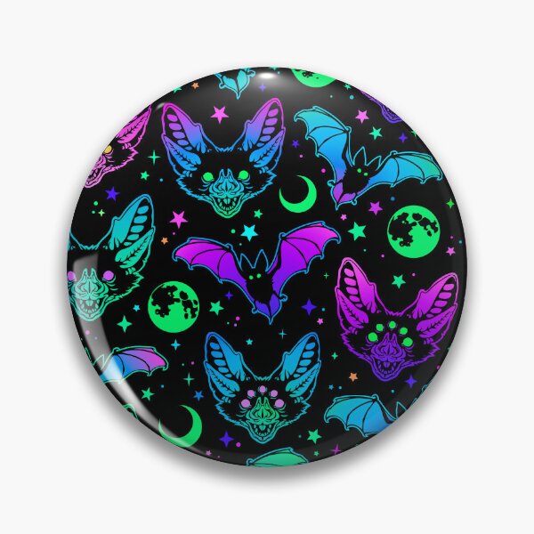 Item preview, Psychedelic rainbow bats (V2) designed and sold by ArtByPokey.