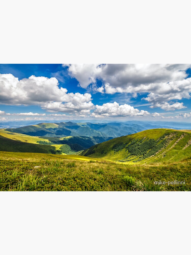 hillside meadow in mountain by mike-pellinni