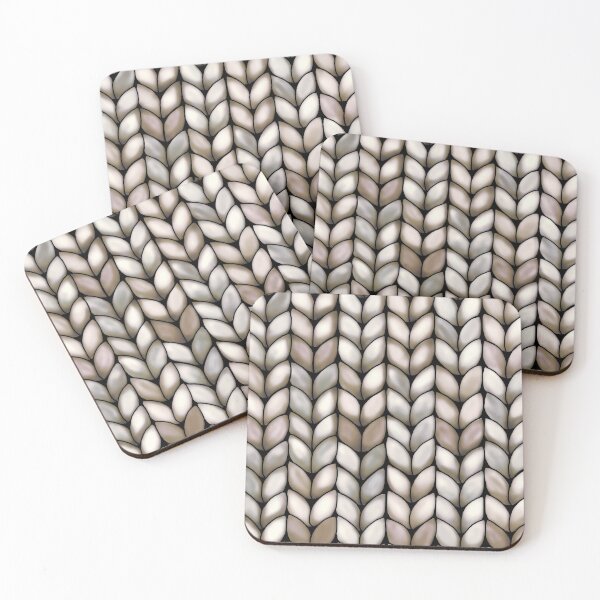 Item preview, Chunky Latte Faux Knit designed and sold by Karin Taylor.