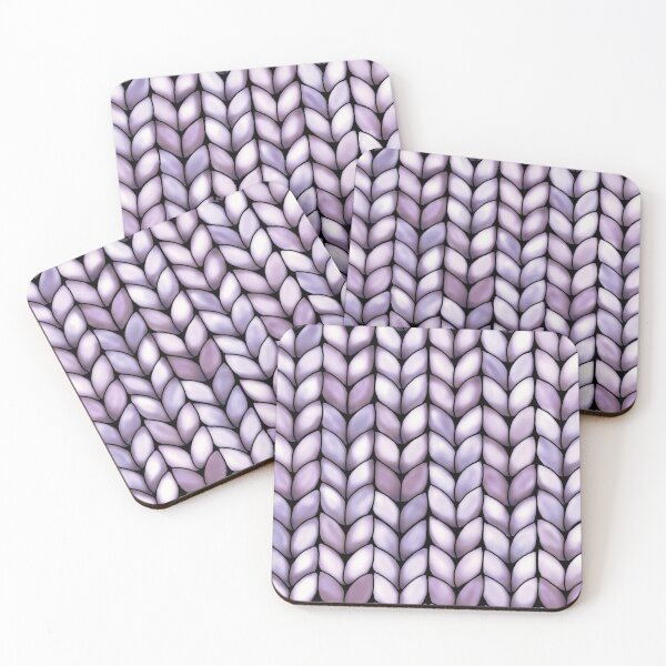 Item preview, Chunky Lilac Faux Knit designed and sold by Karin Taylor.
