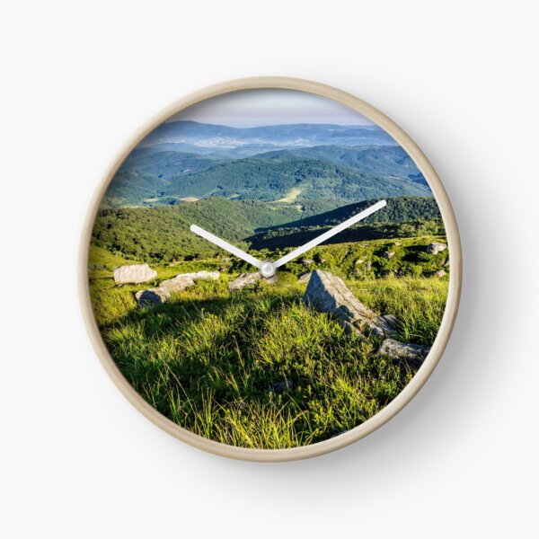 stones on the hill of mountain range Clock