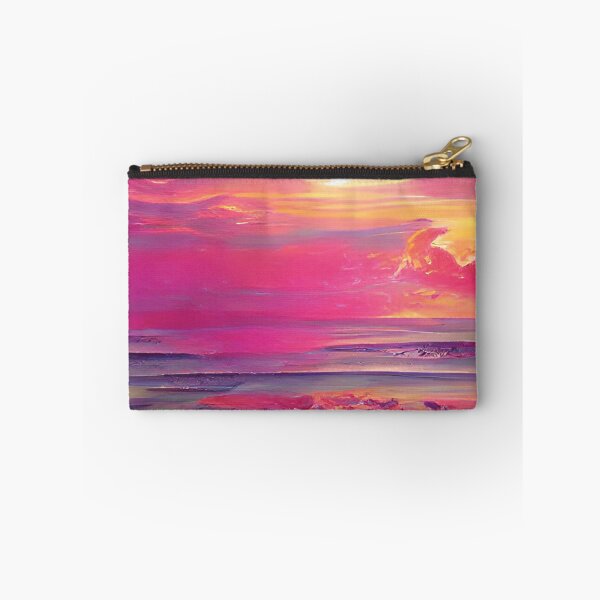 Item preview, Abstract Waves on Pink Sunset designed and sold by Unaiza Khalid.