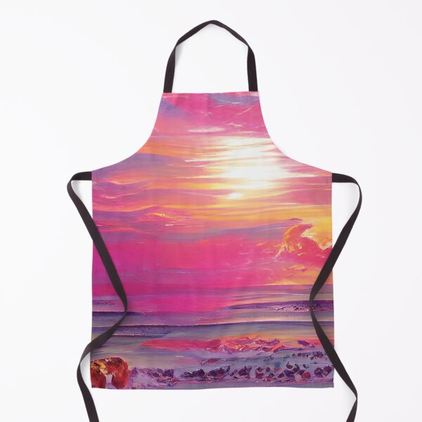 Item preview, Abstract Waves on Pink Sunset designed and sold by Unaiza Khalid.