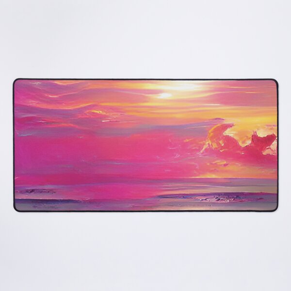Item preview, Abstract Waves on Pink Sunset designed and sold by Unaiza Khalid.